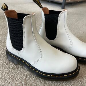 Dr. Martens White Chelsea Boots, Brand New OBO